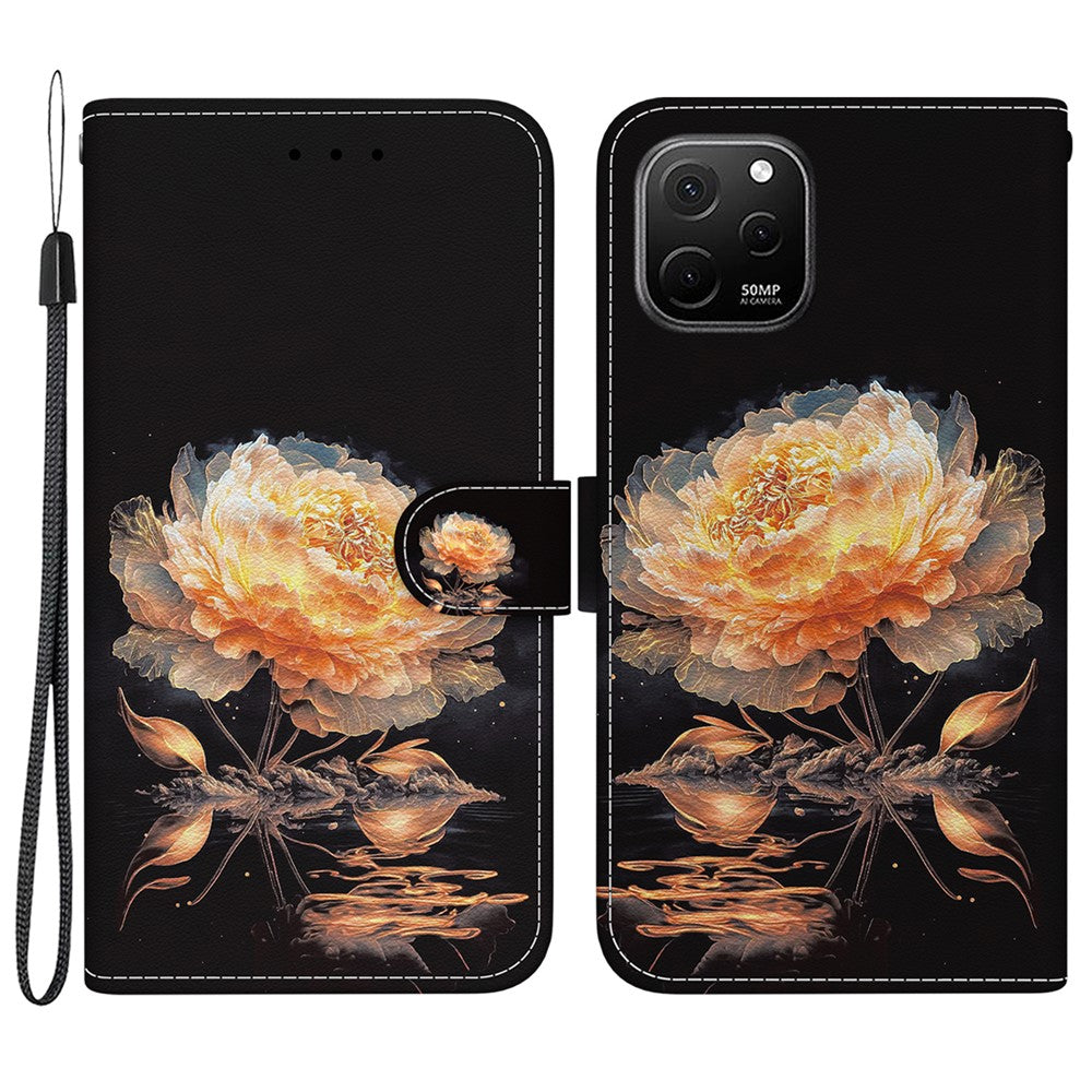 Huawei Nova Y61 4G Plånboksfodral med funktionellt mönstertryck mobilskal