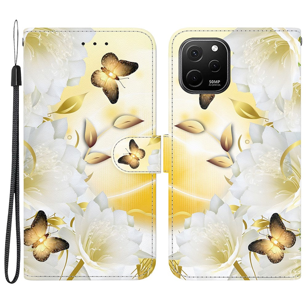 Huawei Nova Y61 4G Plånboksfodral med funktionellt mönstertryck mobilskal