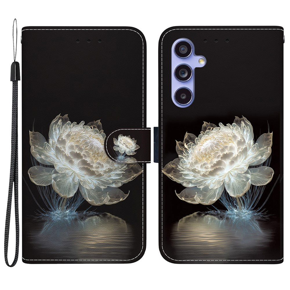 For Samsung Galaxy S23 FE Case PU Leather Pattern Printing Folio Phone Cover