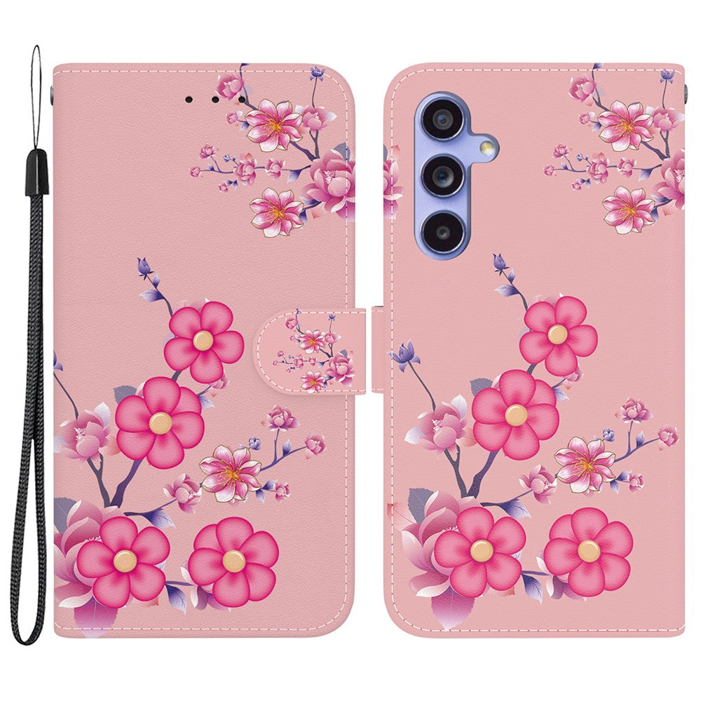 For Samsung Galaxy S23 FE Case PU Leather Pattern Printing Folio Phone Cover