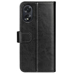 For Oppo A38 4G Case Stand Wallet PU Leather Phone Cover Crazy Horse Texture Shell