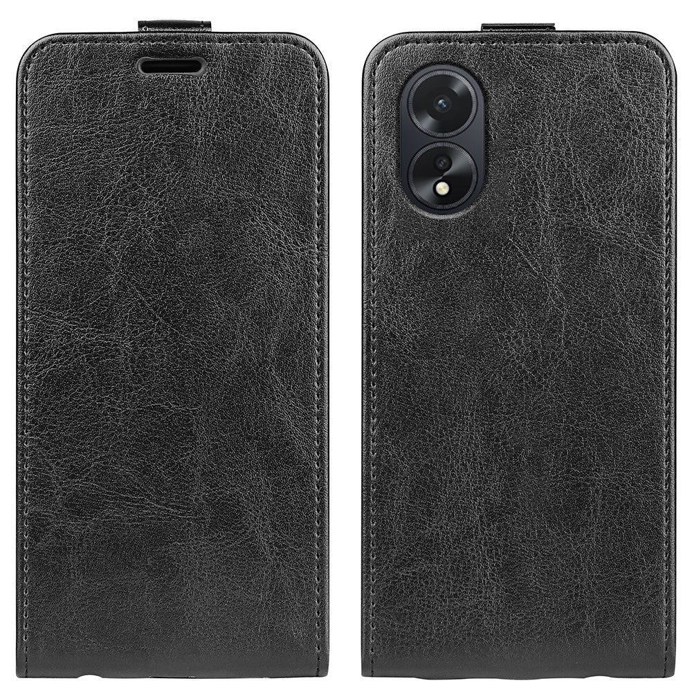 For Oppo A38 4G Case Card Slot Phone Shell Crazy Horse Texture Leather Phone Cover