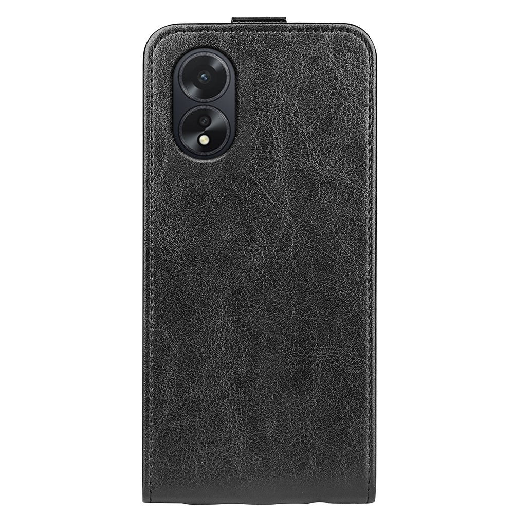 For Oppo A38 4G Case Card Slot Phone Shell Crazy Horse Texture Leather Phone Cover