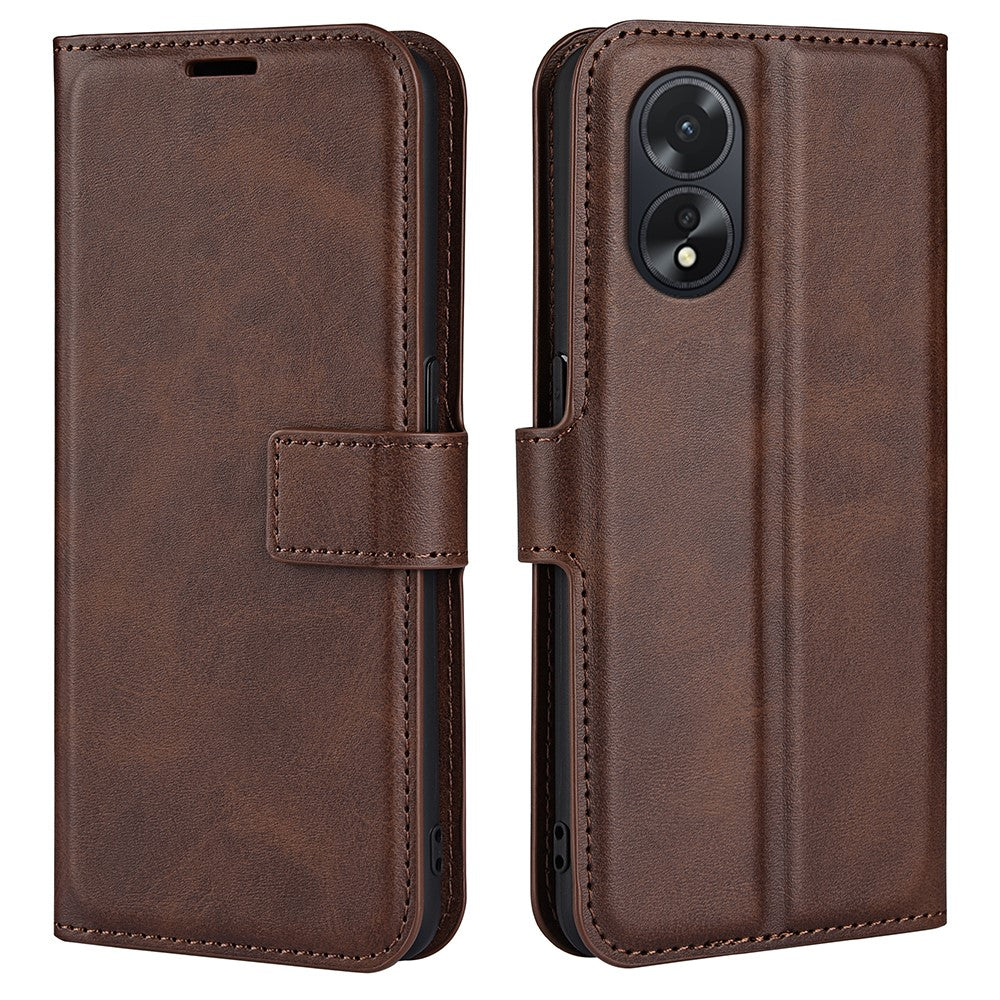 For Oppo A38 4G Case Magnetic Phone Cover Wallet PU Leather Phone Stand Shell
