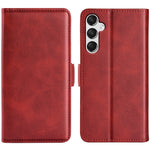 For Samsung Galaxy A25 5G (Global) (161.0 x 76.5 x 8.3mm) Case Wallet Calf Texture Phone Cover PU Leather Stand Flip Shell
