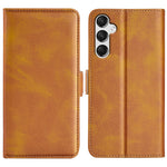 For Samsung Galaxy A25 5G (Global) (161.0 x 76.5 x 8.3mm) Case Wallet Calf Texture Phone Cover PU Leather Stand Flip Shell