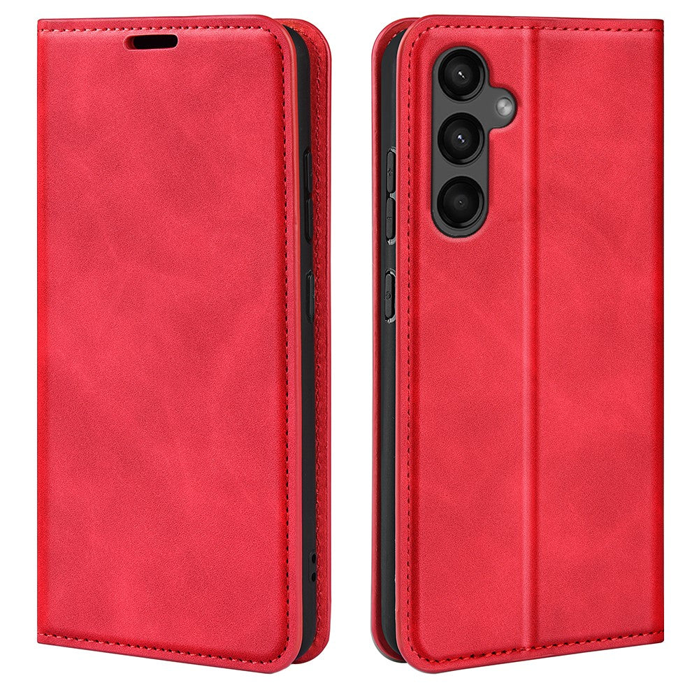 Til Samsung Galaxy A15 5G Telefoncover PU Læder Pung Stativ Skin-touch Mobiltelefon Cover