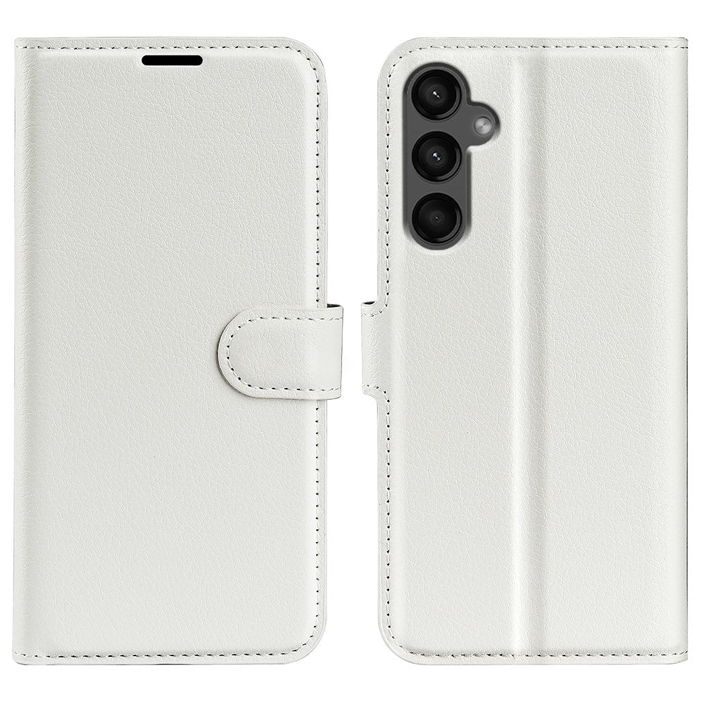 Til Samsung Galaxy A15 5G Cover Slim-Fit Litchi Tekstur Stander Pung Telefon Cover PU Læder Skal