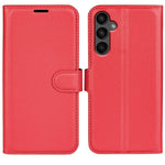 Til Samsung Galaxy A15 5G Cover Slim-Fit Litchi Tekstur Stander Pung Telefon Cover PU Læder Skal
