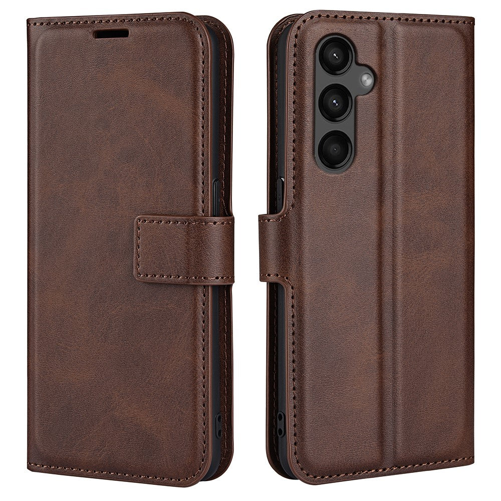 For Samsung Galaxy A15 5G Case Wallet Stand PU Leather Calf Texture Phone Cover