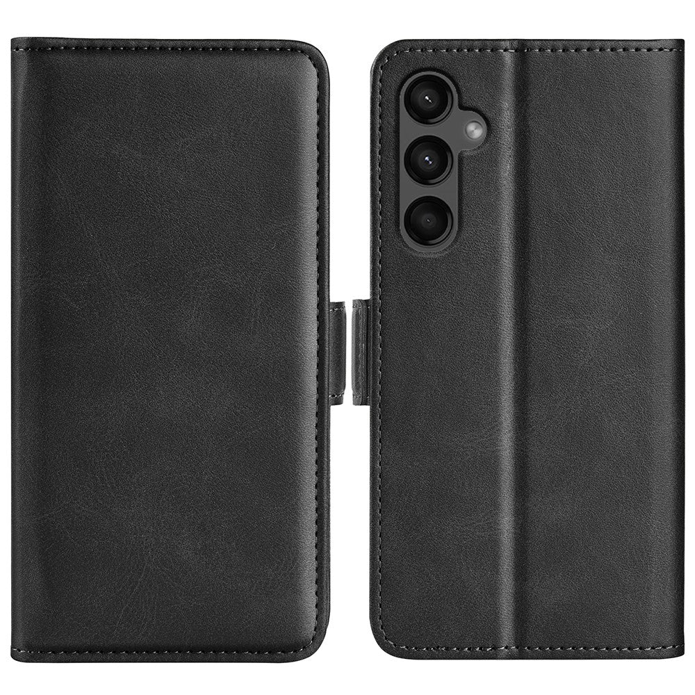 Kalvelæder Tekstur Telefoncover til Samsung Galaxy A15 5G Etui PU Læder Pung Stativ Flip Cover