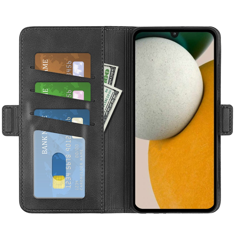 Kalvelæder Tekstur Telefoncover til Samsung Galaxy A15 5G Etui PU Læder Pung Stativ Flip Cover