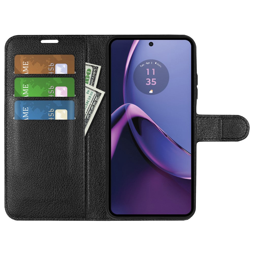 For Motorola Moto G84 5G Case Shockproof Leather Phone Shell Flip Stand Wallet Cover
