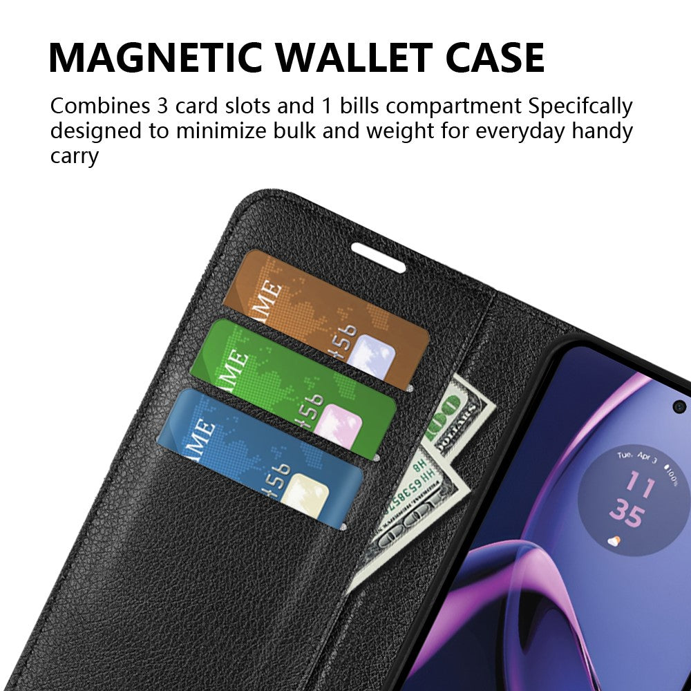 For Motorola Moto G84 5G Case Shockproof Leather Phone Shell Flip Stand Wallet Cover