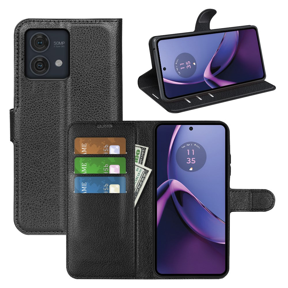 For Motorola Moto G84 5G Case Shockproof Leather Phone Shell Flip Stand Wallet Cover