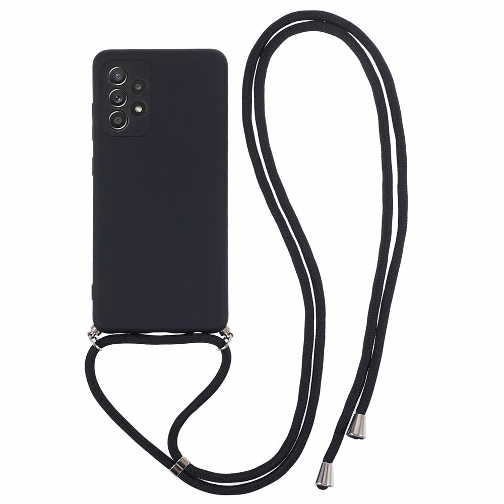 For Samsung Galaxy A52 4G / 5G / A52s 5G Case Precise Cutout TPU Cover with Long Lanyard