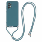 For Samsung Galaxy A23 4G / A23 5G (Global Version) Case Rubberized Phone Cover with Long Lanyard