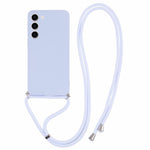 For Samsung Galaxy S23+ Case TPU Rubberized Phone Cover with Long Lanyard