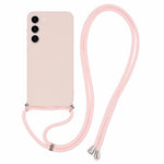 For Samsung Galaxy S23+ Case TPU Rubberized Phone Cover with Long Lanyard