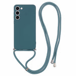 For Samsung Galaxy S23+ Case TPU Rubberized Phone Cover with Long Lanyard