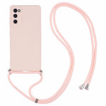 For Samsung Galaxy S20 FE / FE 5G / S20 Lite / S20 FE 2022 Case Rubberized TPU Cover with Long Lanyard