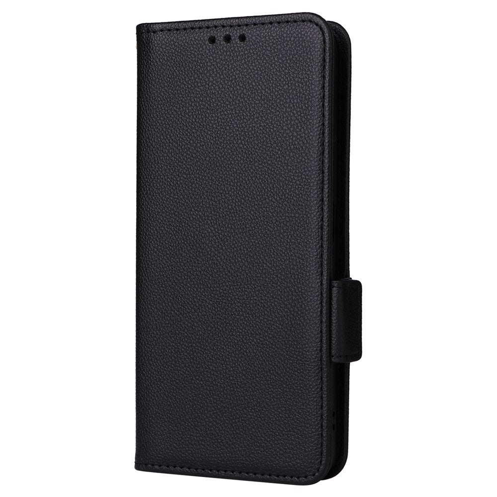 For Oppo A18 4G / A38 4G Phone Case Litchi Texture Stand Wallet Cover with Strap