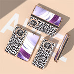 For Huawei Mate X5 Case PU Leather+PC Leopard Pattern Electroplating Phone Cover