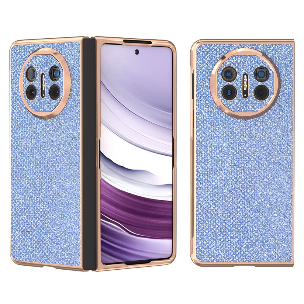 For Huawei Mate X5 Case Rhinestone Texture Leather+ PC Electroplating Phone Cover