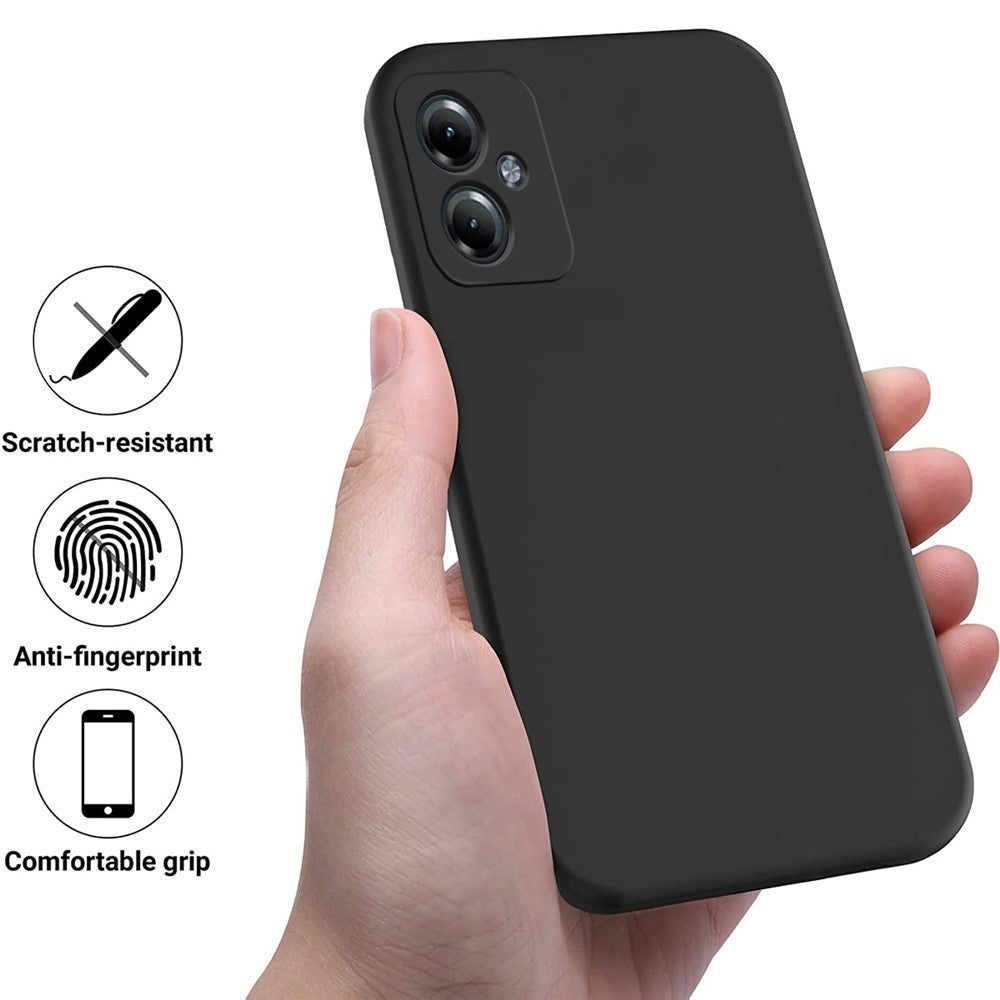 For Motorola Moto G54 5G Case Liquid Silicone Phone Shell Anti-Scratch Phone Cover with Strap