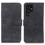 KHAZNEH For Samsung Galaxy S24 Ultra Phone Case Retro Texture Wallet Stand Cover