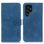 KHAZNEH For Samsung Galaxy S24 Ultra Phone Case Retro Texture Wallet Stand Cover