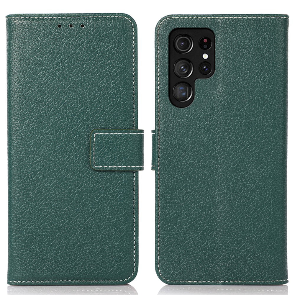 For Samsung Galaxy S24 Ultra Case Litchi Texture Wallet Leather Cover