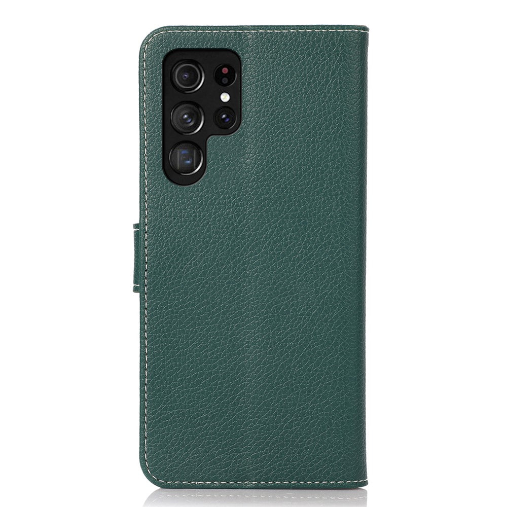 For Samsung Galaxy S24 Ultra Case Litchi Texture Wallet Leather Cover