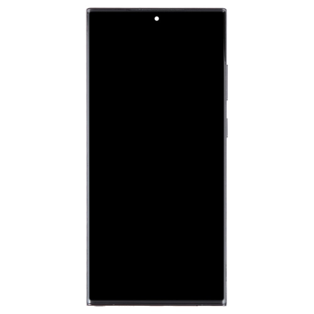 Til Samsung Galaxy S23 Ultra S918 Grade C OLED-skærm og digitizer-enhed + ramme (uden logo)