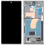 Til Samsung Galaxy S23 Ultra S918 Grade C OLED-skærm og digitizer-enhed + ramme (uden logo)
