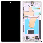 Til Samsung Galaxy S23 Ultra S918 Grade C OLED-skærm og digitizer-enhed + ramme (uden logo)