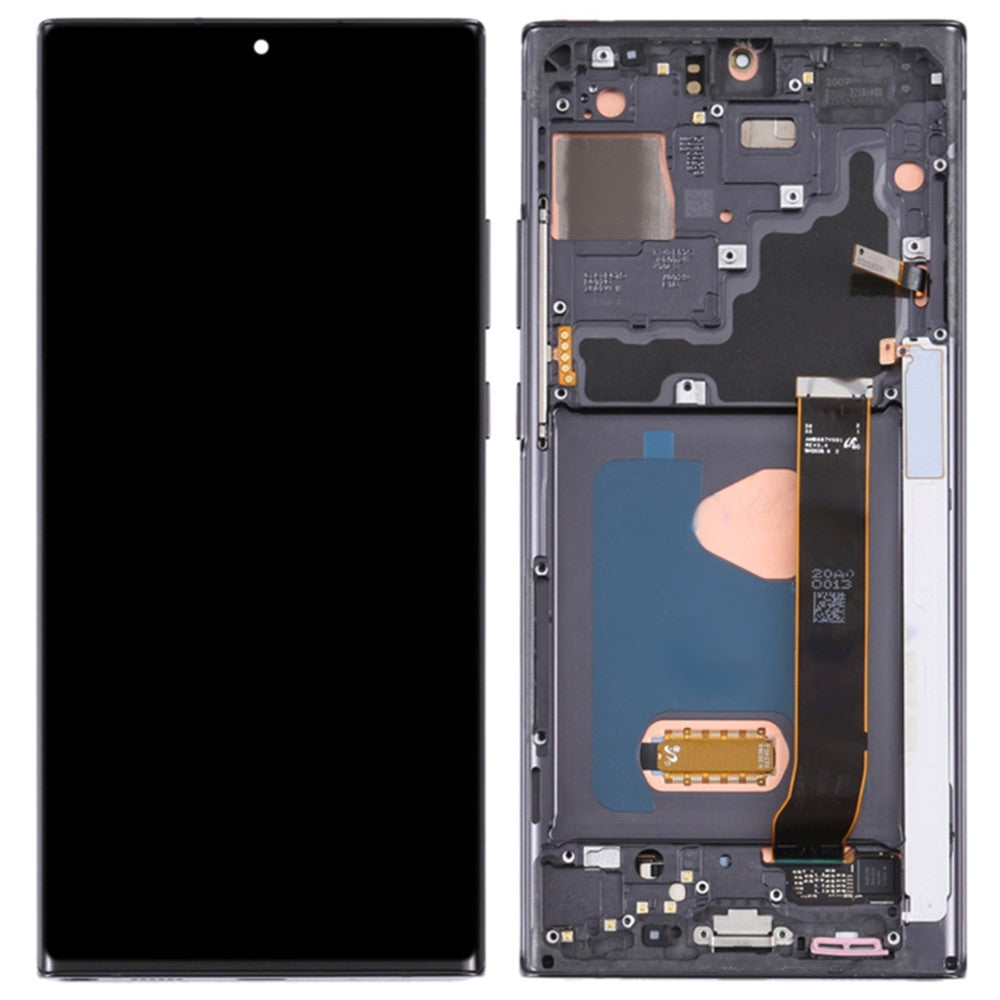 For Samsung Galaxy Note20 Ultra 5G N986 Grade C OLED Screen and Digitizer Assembly + Frame (Without Logo)
