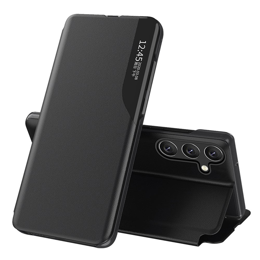 Til Samsung Galaxy A15 4G Etui View Window PU-læder Stand Cover