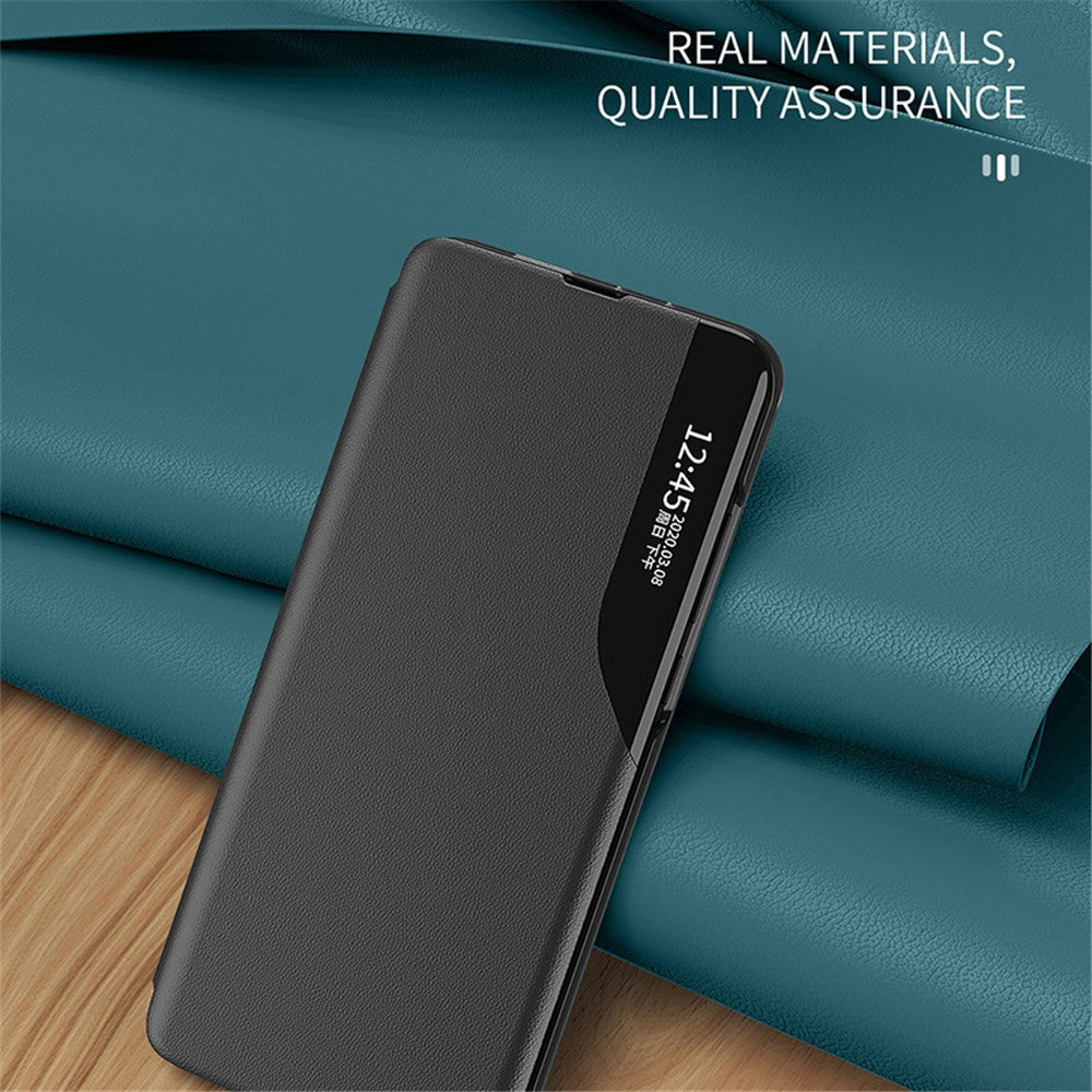 Til Samsung Galaxy A15 4G Etui View Window PU-læder Stand Cover