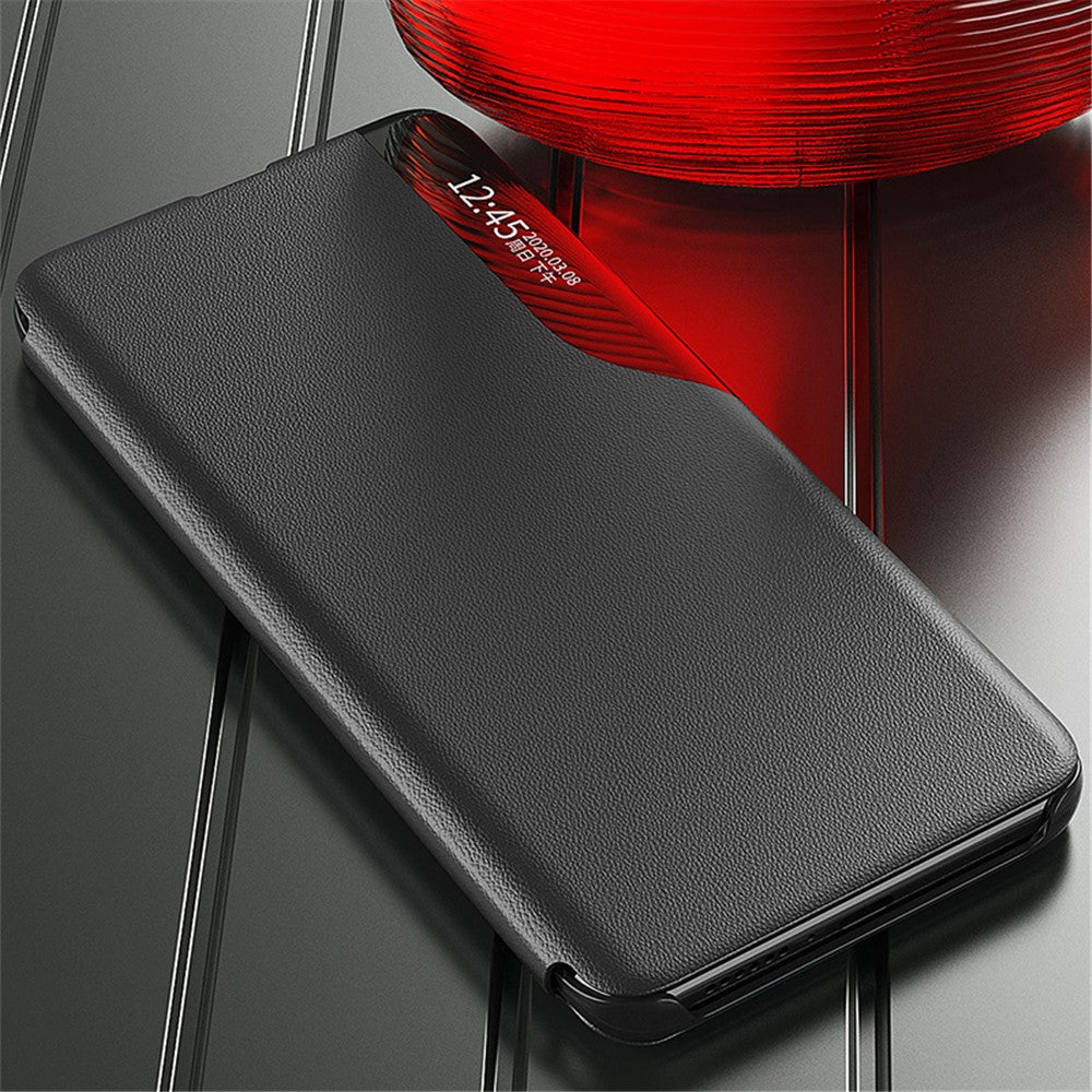 Til Samsung Galaxy A15 4G Etui View Window PU-læder Stand Cover
