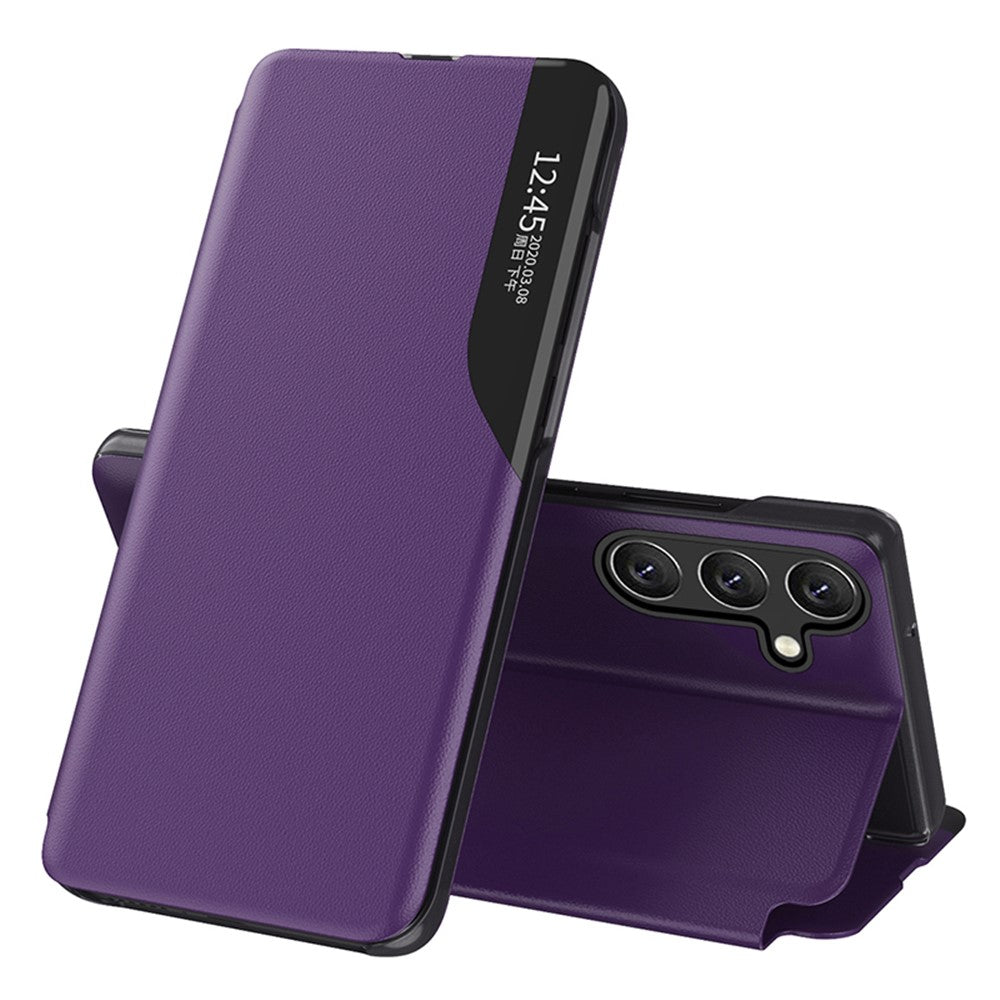 Til Samsung Galaxy A15 4G Etui View Window PU-læder Stand Cover