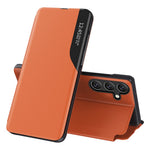 Til Samsung Galaxy A15 4G Etui View Window PU-læder Stand Cover