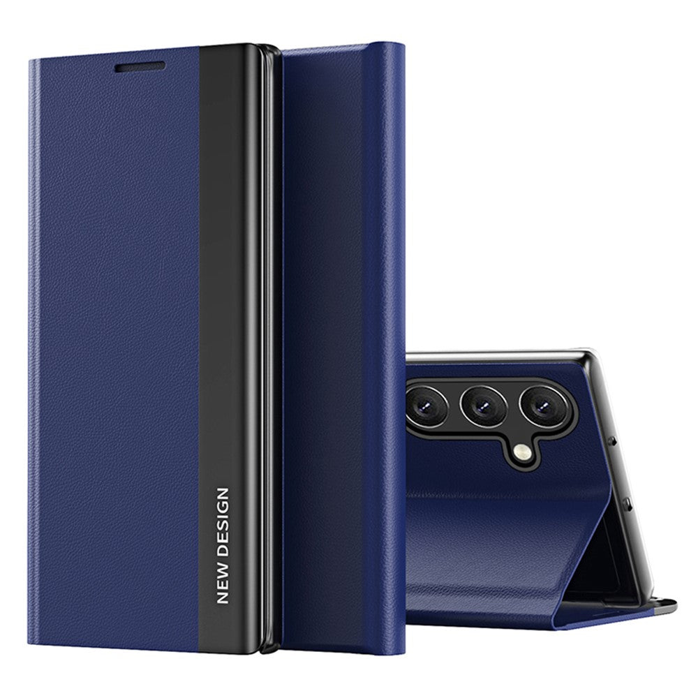 Til Samsung Galaxy A15 4G etui PU læder stativ galvanisering telefon cover