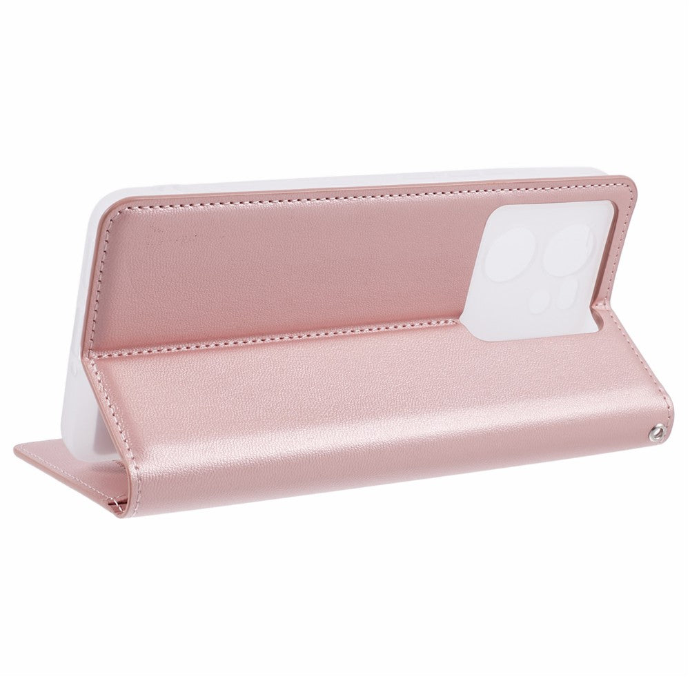 HANMAN Minuo Series For Xiaomi 13T / 13T Pro / Redmi K60 Ultra Case PU Leather Stand Magnetic Clasp Phone Cover
