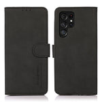 KHAZNEH För Samsung Galaxy S24 Ultra Skal PU Läder Magnetiskt mobilstativ Skal Plånbok
