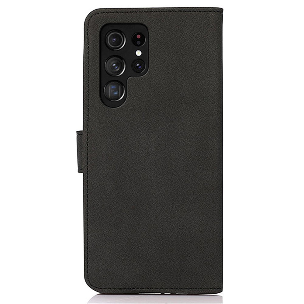 KHAZNEH För Samsung Galaxy S24 Ultra Skal PU Läder Magnetiskt mobilstativ Skal Plånbok