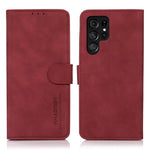 KHAZNEH För Samsung Galaxy S24 Ultra Skal PU Läder Magnetiskt mobilstativ Skal Plånbok