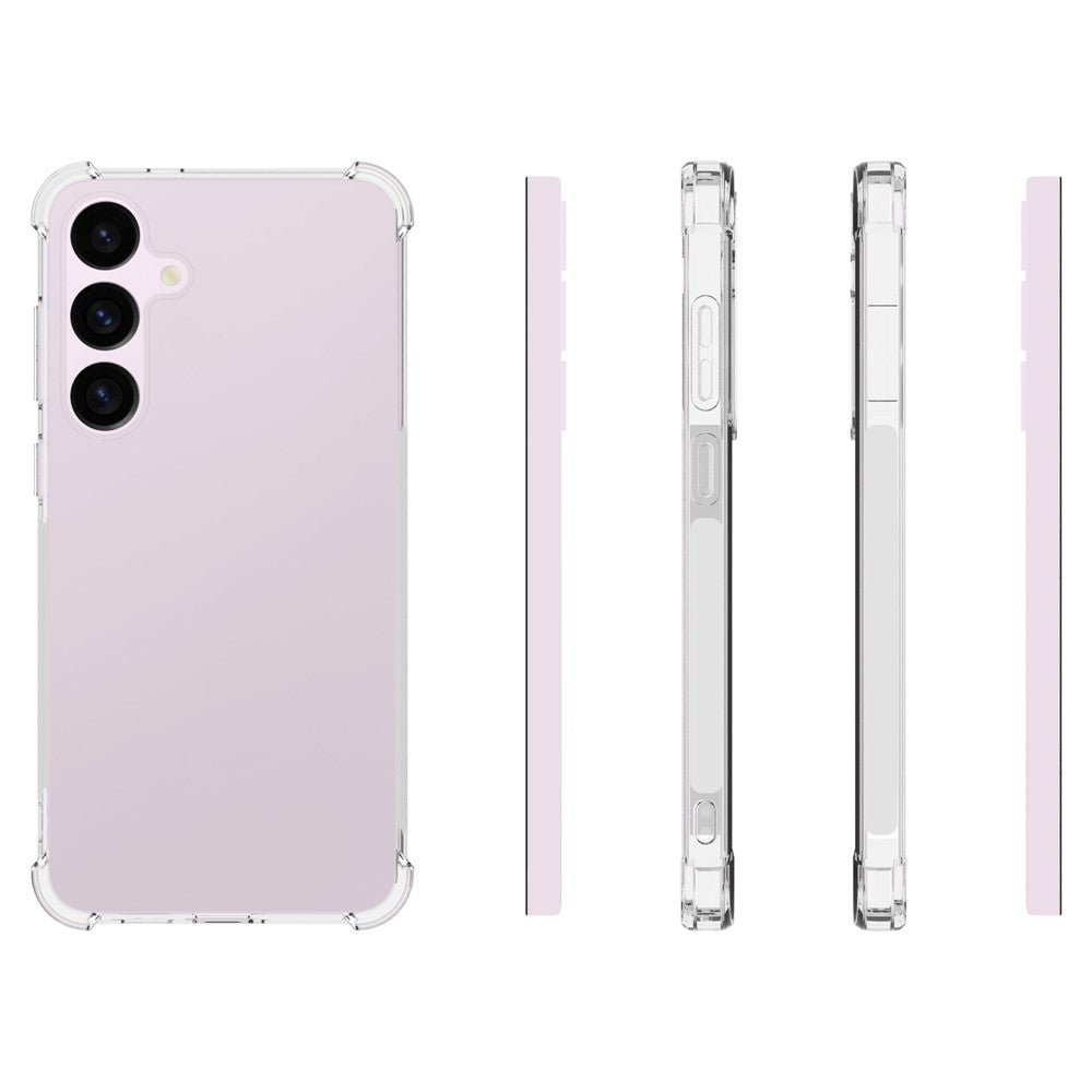 Samsung Galaxy S24+ skal halkfritt transparent TPU-skal