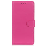 Til Samsung Galaxy S25+ / S24+ etui PU læder telefon stativ cover pung litchi tekstur telefon skal