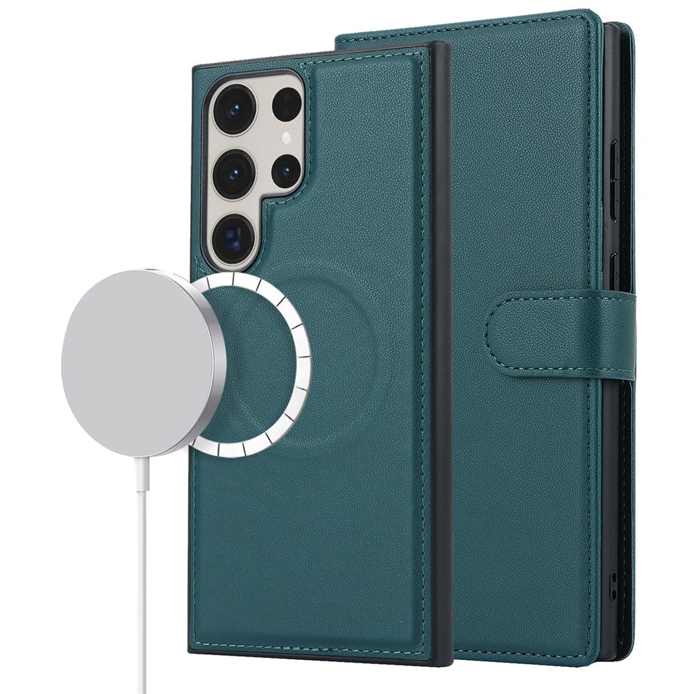 For Samsung Galaxy S23 Ultra Case Detachable PU Wallet Phone Magnetic Case